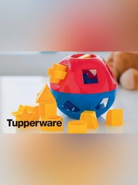 Tupperware Shape-O Toy, a classic shape-sorting ball